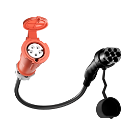 CEE 16A-Steckdose auf Typ-2-Stecker, EV-Adapter für 11-kW-Ladegerät zur Stromaufnahme aus der Ladestation