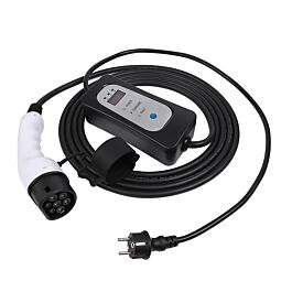 Typ 2 3.6KW 16A EV Ladegerät, 5 Meter Heim EV Ladekabel mit Schuko