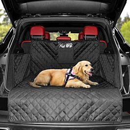 Universal Kofferraumschutz Hund, Kofferraumdecke mit Ladekantenschutz und Seitenschutz, Wasserabweisend & Pflegeleicht, Ideale Kofferraumschutzmatte mit Kratzerschutz für Kombi, Van und SUV