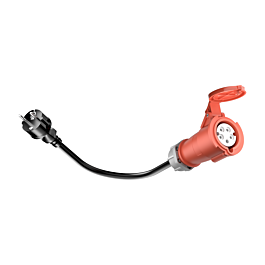 CEE 16A-Steckdose auf Schuko-Haushaltsstecker, Schuko-Adapter für 11 kW 16 A 3-Phasen-EV-Ladegerät