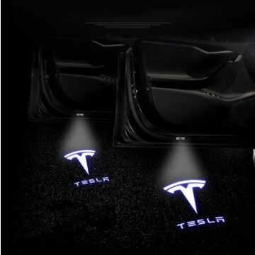 LED Tesla Logo Pfützleuchten Autotürlichter für Modell 3/ y/ x