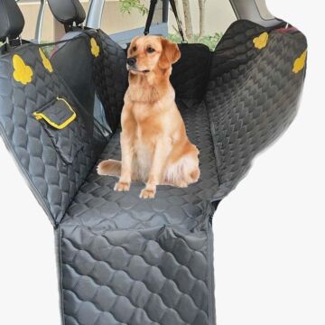 Hundedecke Auto Rückbank, Auto Hundedecke Rücksitz Universale Autoschondecke Hund Rücksitz mit Ladekantenschutz rutschfest Wasserdicht Hund Auto Rückbank