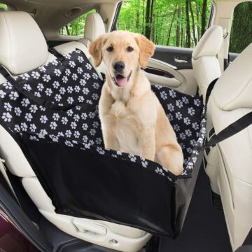 Hunde Autositz wasserdichte, Haustier Autoschondecke mit Hund Sicherheitsgurt, Hundekorb für Rückbank Vordersitz Hund Sitzbezug Hundedecke Hunde Autoschondecke