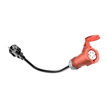 CEE 16A-Steckdose auf Schuko-Haushaltsstecker, Schuko-Adapter für 11 kW 16 A 3-Phasen-EV-Ladegerät