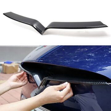 Model S vorderer Mittelgrill aus echtem Carbon
